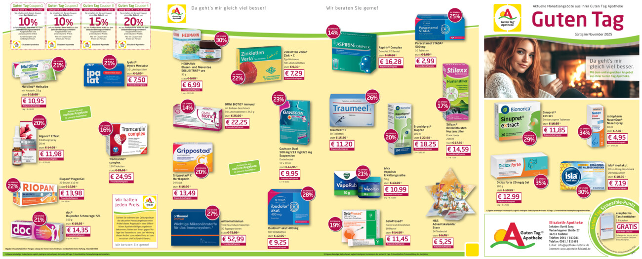Elisabeth-Apotheke vom Dienstag, 28.10.2025