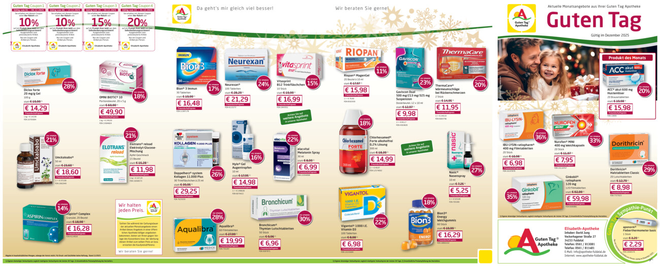Elisabeth-Apotheke vom Montag, 24.11.2025