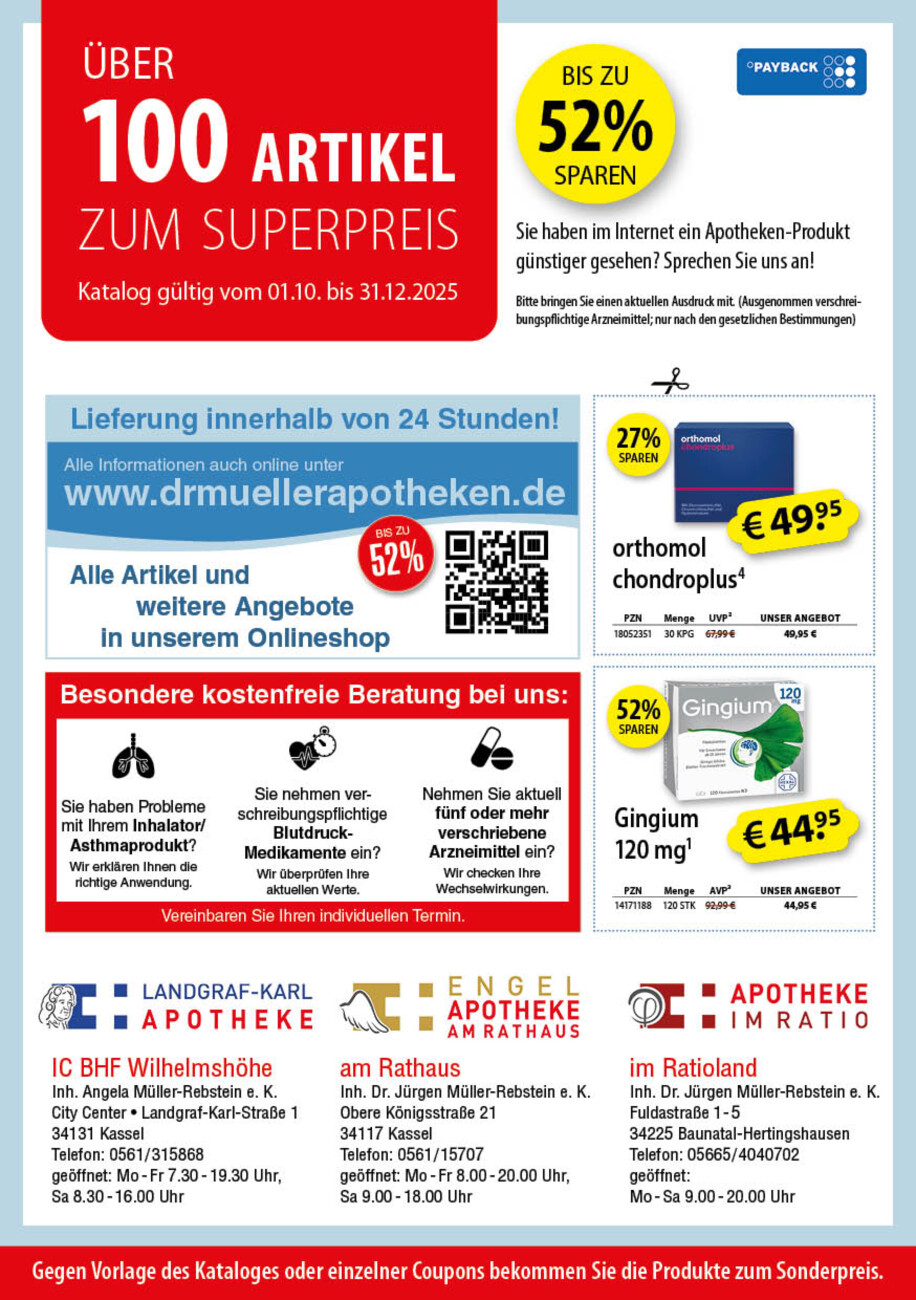 Landgraf-Karl-Apotheke vom Dienstag, 21.10.2025