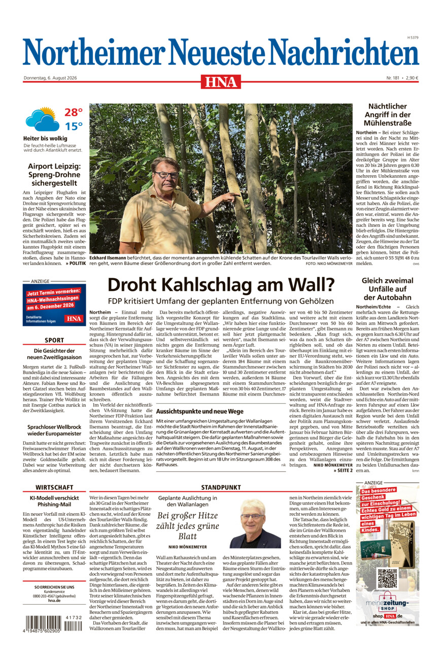 Northeimer Neueste Nachrichten vom Donnerstag, 06.08.2026