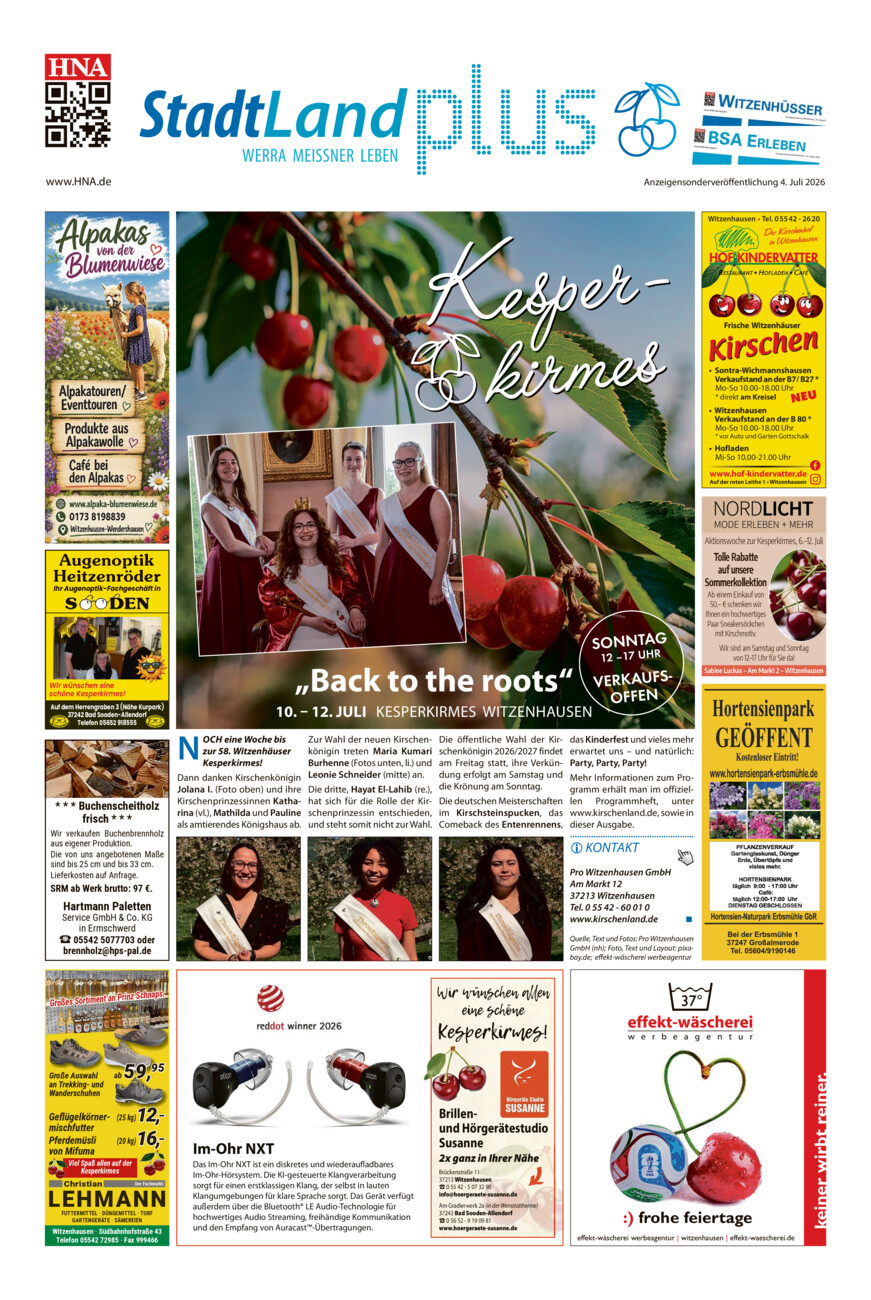 StadtLandplus vom Samstag, 04.07.2026