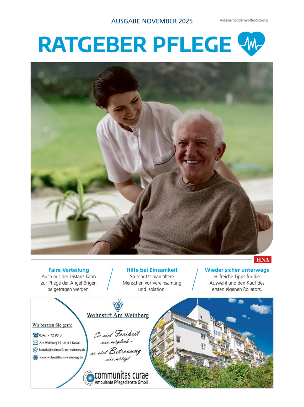 Ratgeber Pflege vom Freitag, 28.11.2025
