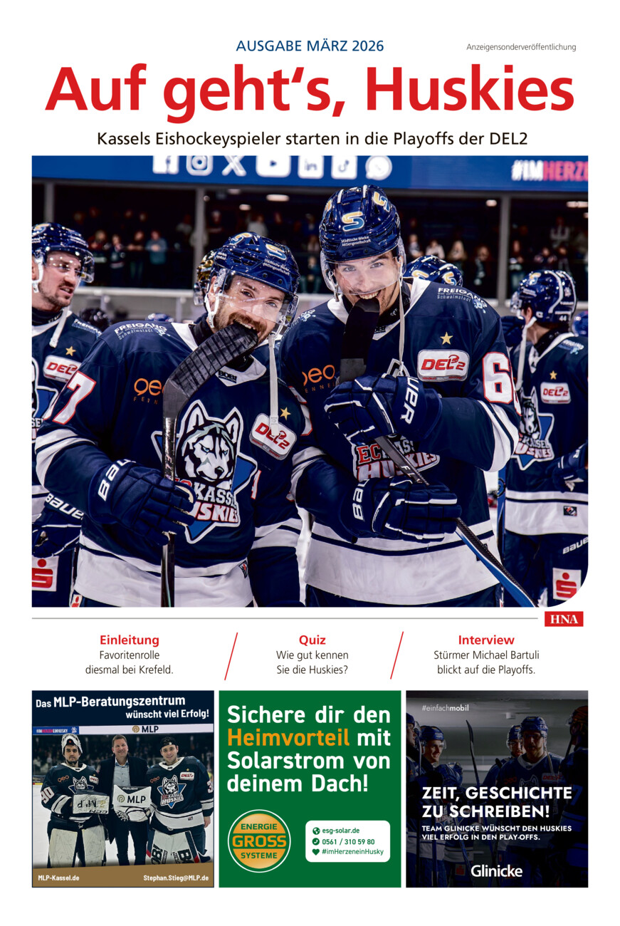 Kassel Huskies Playoffs vom Samstag, 14.03.2026