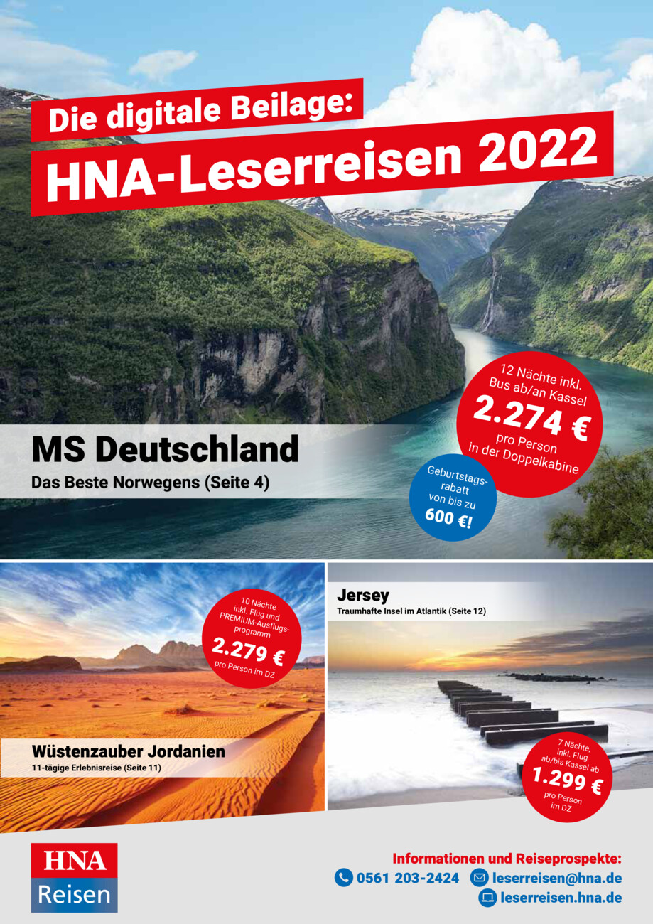 HNA-Leserreisen 2022 vom Dienstag, 28.06.2022