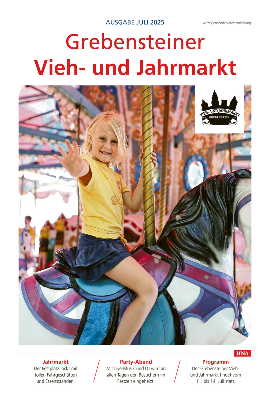 Grebensteiner Vieh- und Jahrmarkt 2025 vom Dienstag, 08.07.2025