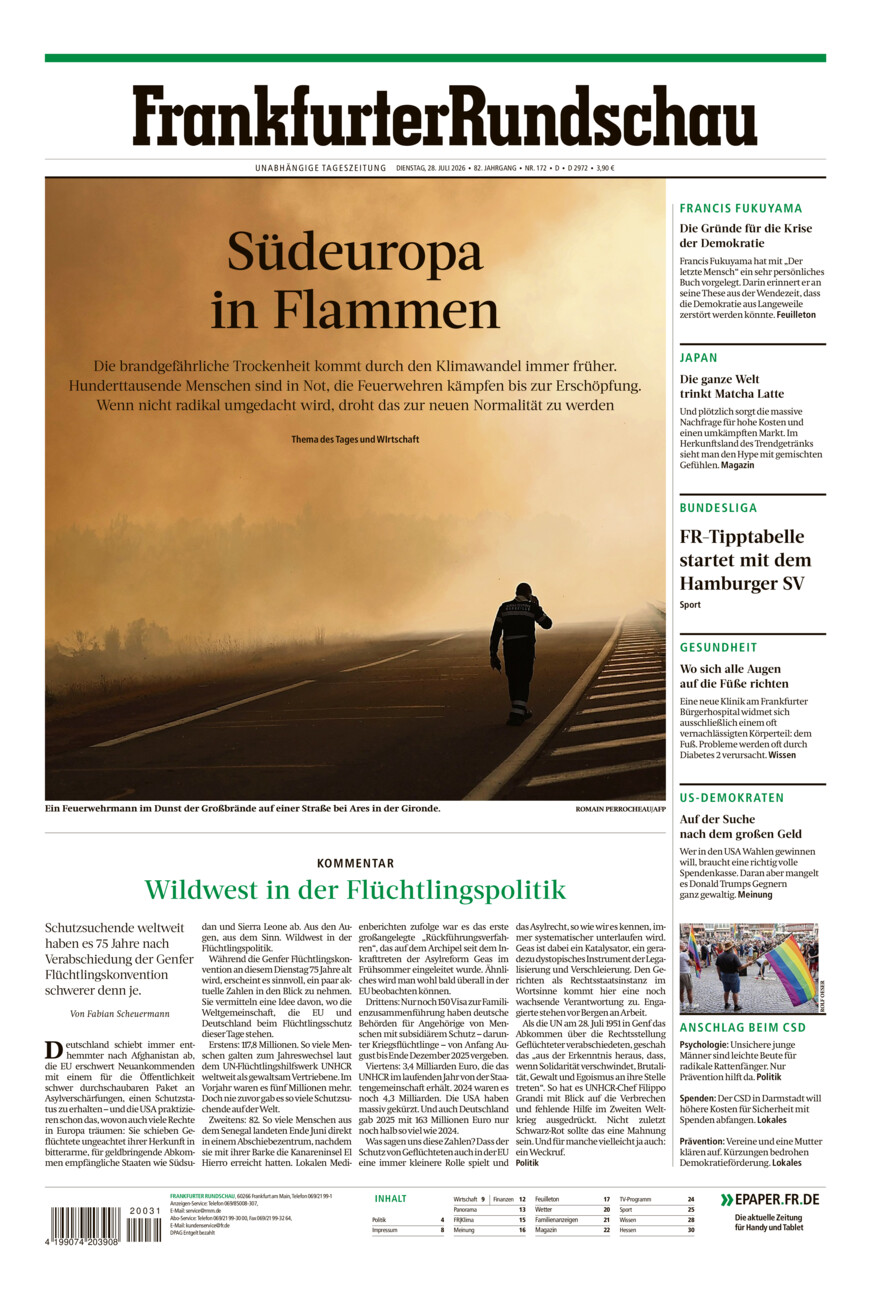 Frankfurter Rundschau vom Dienstag, 28.07.2026