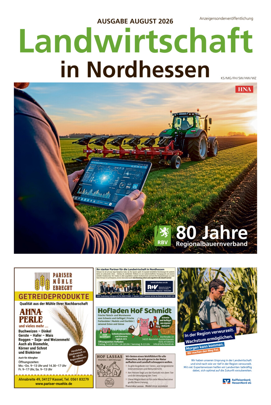 Landwirtschaft in Nordhessen vom Freitag, 07.08.2026