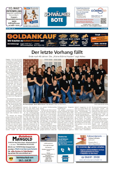 Schwälmer Bote vom 25.07.2026