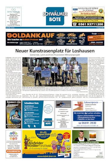 Schwälmer Bote vom 08.08.2026