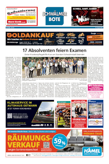 Schwälmer Bote vom 15.08.2026