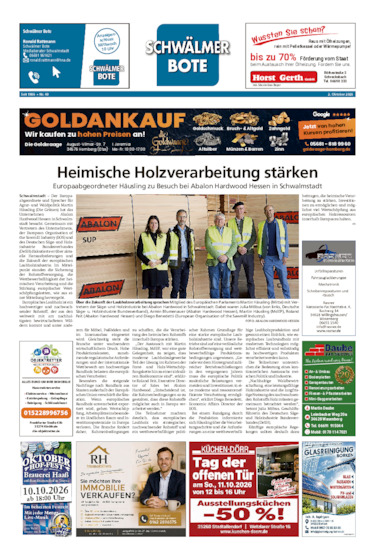 Schwälmer Bote vom 02.10.2026