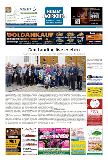 Heimatnachrichten Melsungen/Fritzlar-Homberg vom 06.06.2026