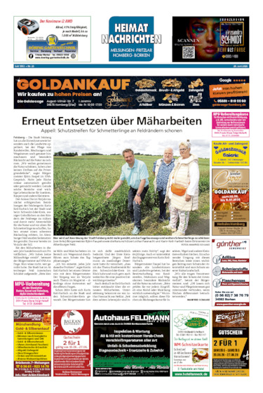 Heimatnachrichten Melsungen/Fritzlar-Homberg vom 20.06.2026