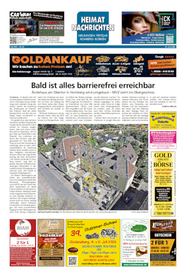 Heimatnachrichten Melsungen/Fritzlar-Homberg vom 27.06.2026