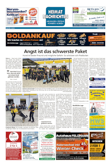 Heimatnachrichten Melsungen/Fritzlar-Homberg vom 02.10.2026