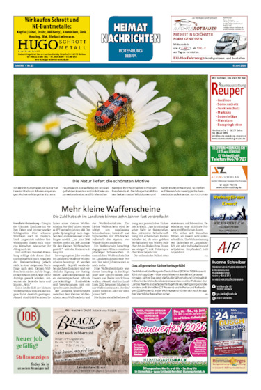 Heimatnachrichten Rotenburg/Bebra vom 06.06.2026