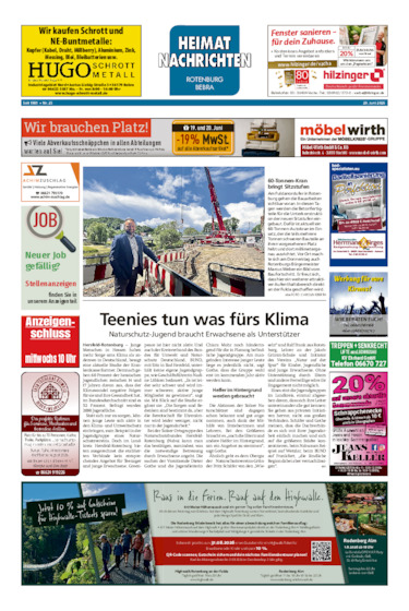 Heimatnachrichten Rotenburg/Bebra vom 20.06.2026