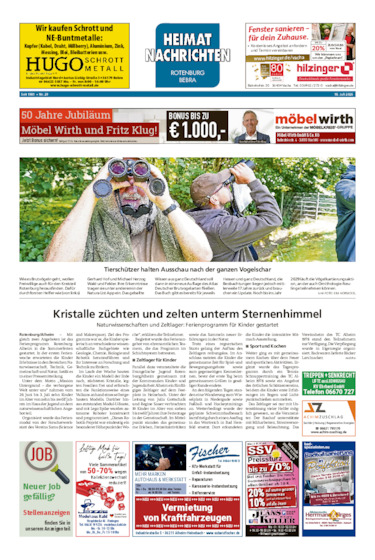 Heimatnachrichten Rotenburg/Bebra vom 18.07.2026