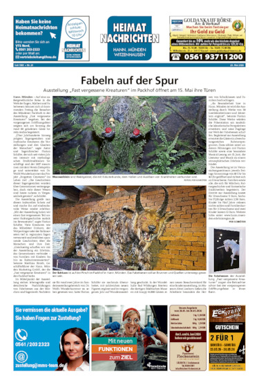 Heimatnachrichten Witzenhausen/Hann. Münden vom 23.05.2026