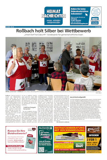 Heimatnachrichten Witzenhausen/Hann. Münden vom 11.07.2026