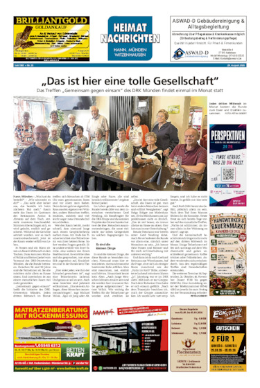 Heimatnachrichten Witzenhausen/Hann. Münden vom 29.08.2026