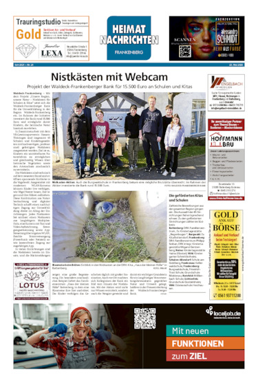 Heimatnachrichten Frankenberg vom 23.05.2026