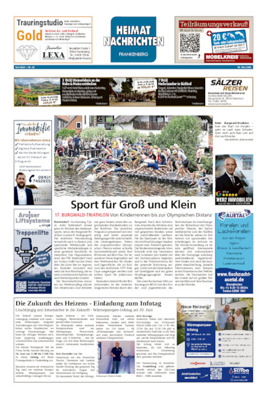 Heimatnachrichten Frankenberg vom 30.05.2026