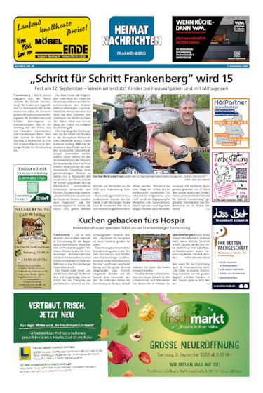 Heimatnachrichten Frankenberg vom 05.09.2026