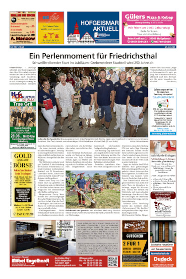 Hofgeismar Aktuell vom 27.06.2026