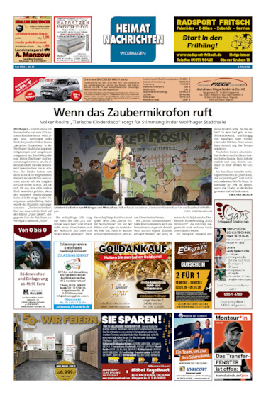 Heimatnachrichten Wolfhagen  vom 02.05.2026