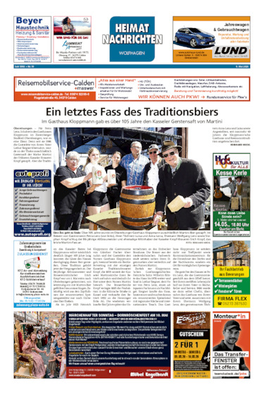 Heimatnachrichten Wolfhagen  vom 09.05.2026