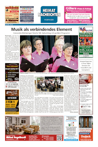 Heimatnachrichten Wolfhagen  vom 30.05.2026