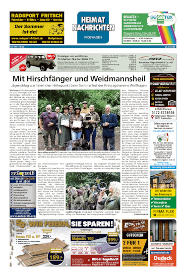 Heimatnachrichten Wolfhagen  vom 20.06.2026
