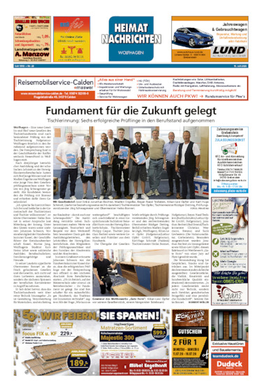 Heimatnachrichten Wolfhagen  vom 11.07.2026