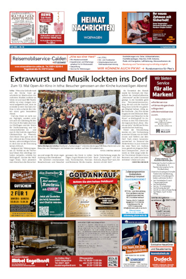 Heimatnachrichten Wolfhagen  vom 05.09.2026
