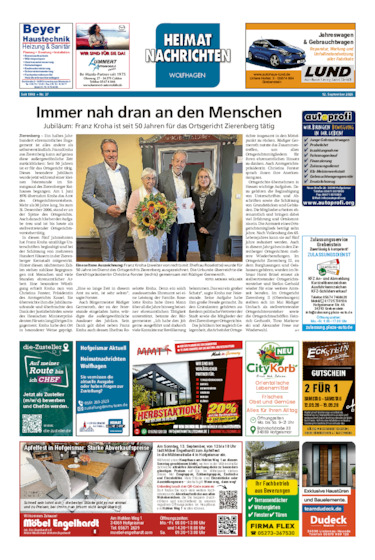 Heimatnachrichten Wolfhagen  vom 12.09.2026