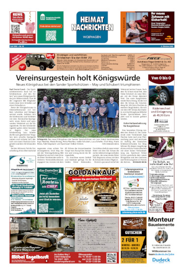 Heimatnachrichten Wolfhagen  vom 02.10.2026
